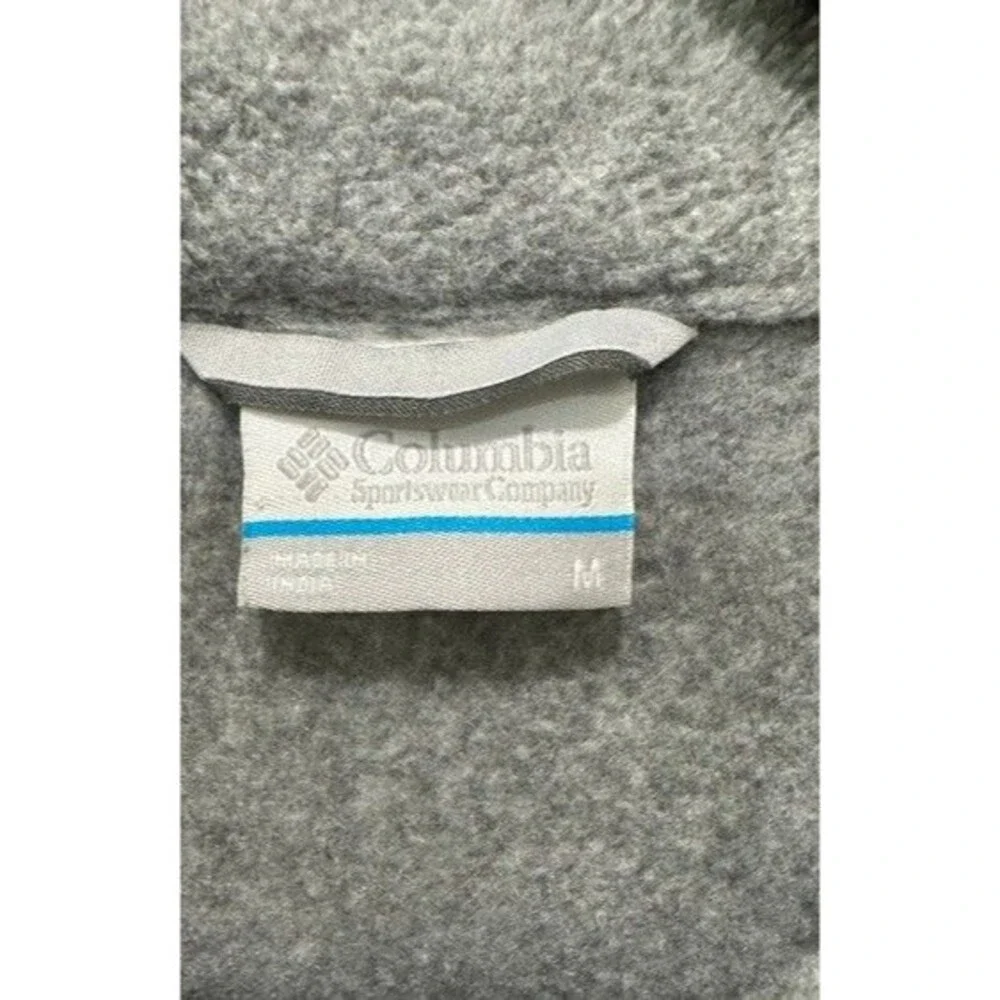 Columbia Mount Grant Fleece Full Zip Jacket Gray Mens Size M XM1247 Lightweight